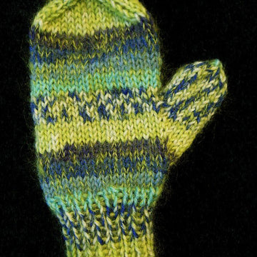 DN1009 Mohair Mix-Up Mitts and Hat