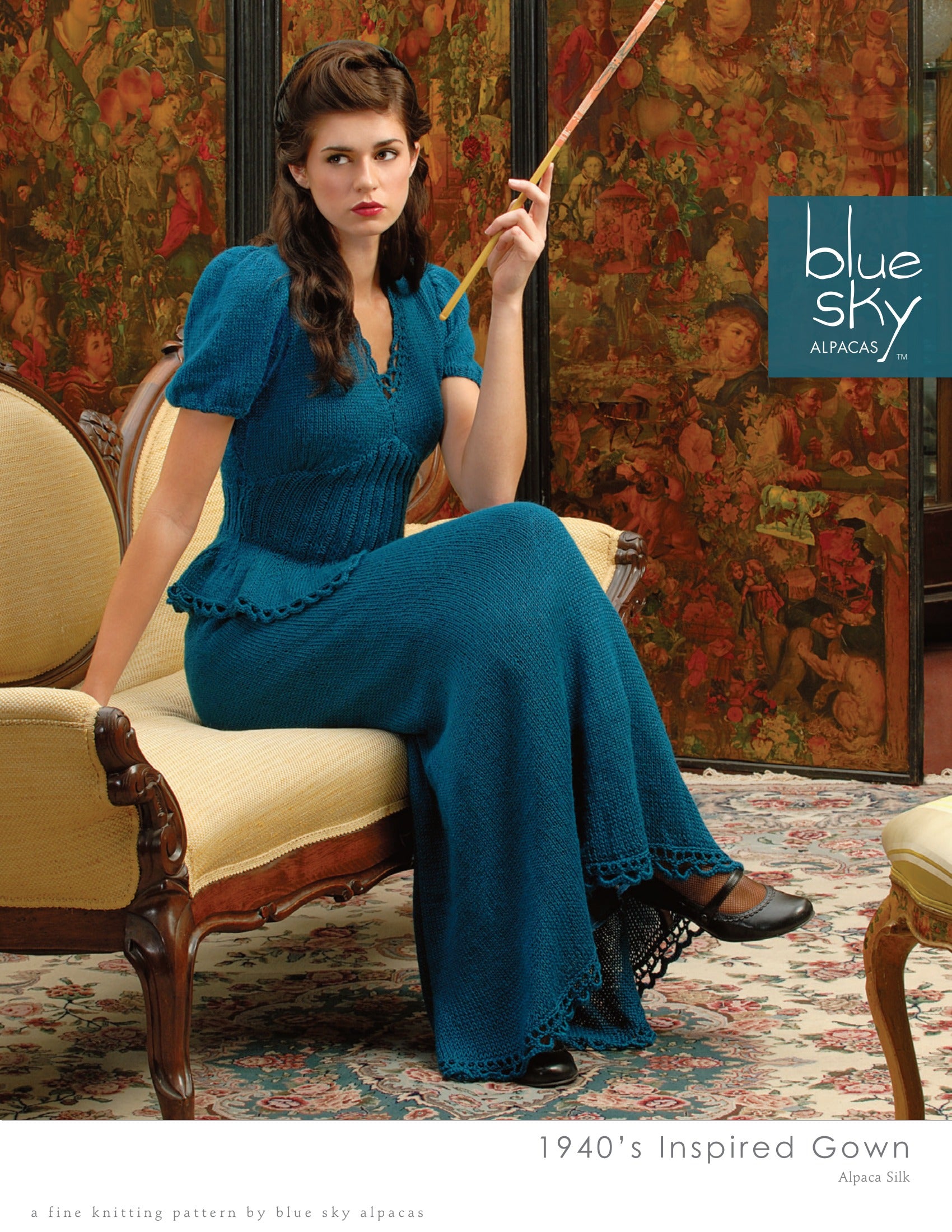 Blue Sky Fibers 1940's Inspired Gown