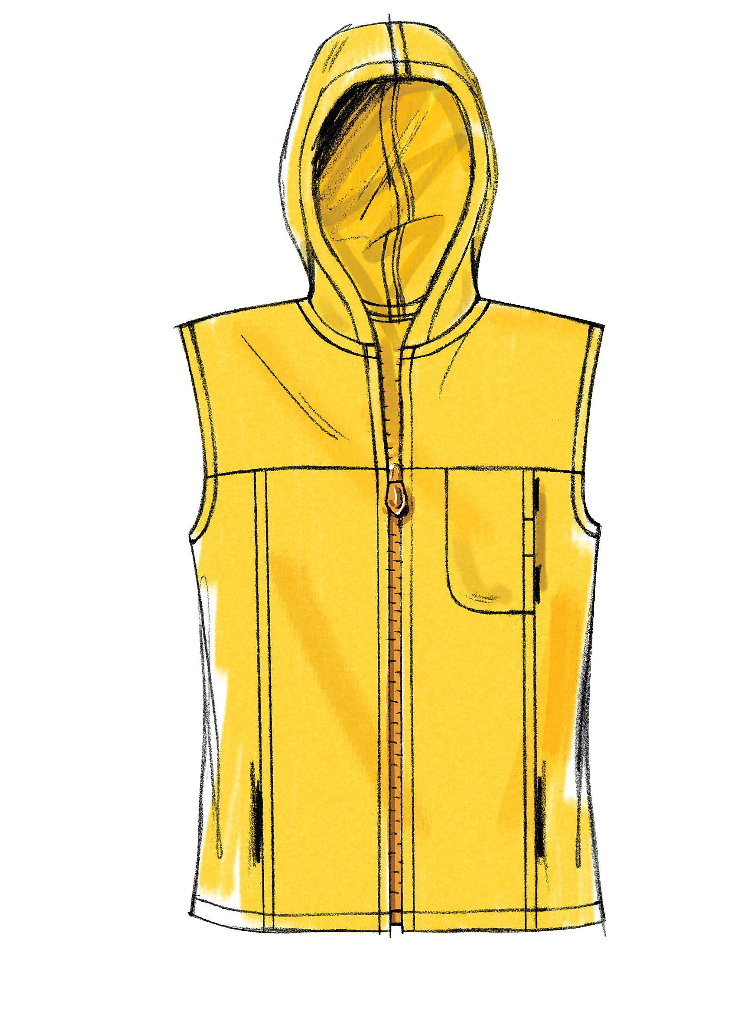 McCall's Misses'/Men's Unlined Vest and Jackets M5252 - Sewing Pattern