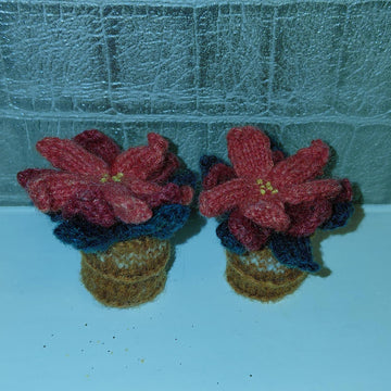 Poinsettia Christmas Ornament