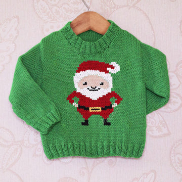 Intarsia - Santa Chart - Childrens Sweater