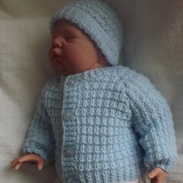Ridge Pattern Baby Cardigan