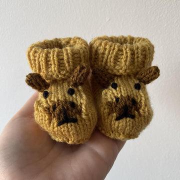 Capybara Baby Booties