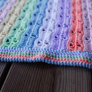 Citrus Snowflakes Baby Blanket