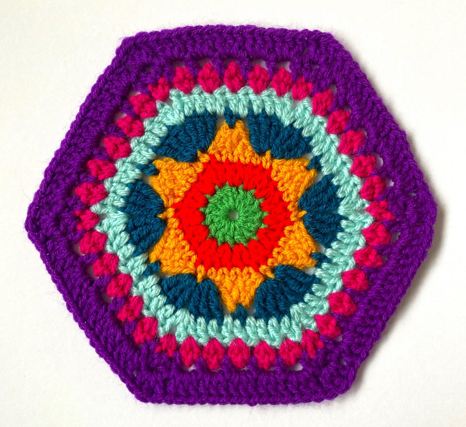 Hexagon Flower II by HueLaVive