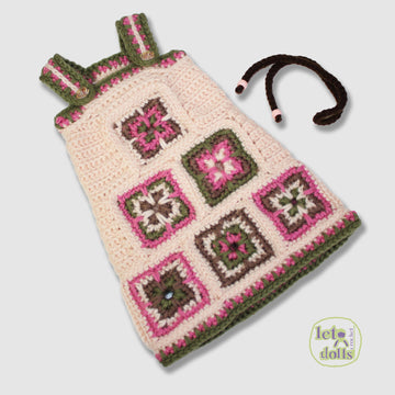24 inch crochet doll pattern PDF, XL amigurumi doll, Pippa