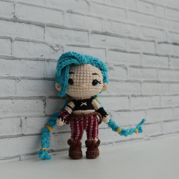 Jinx amigurumi (Arcane)