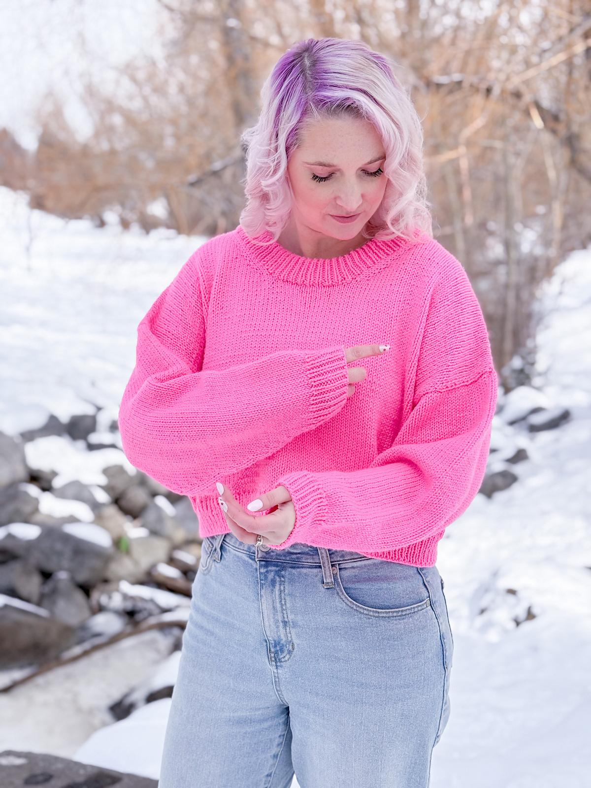 Casual Crop Sweater