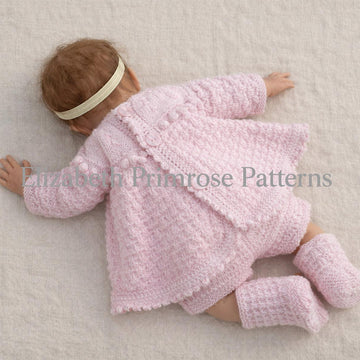 Little Ridges Angel Top Set Knitting Pattern P57 | Dolls Clothes | Elizabeth Primrose Patterns