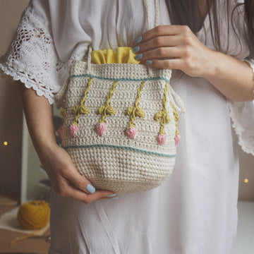 Crochet Bag PATTERN: Tulip Summer Bucket Bag