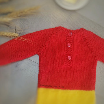 Honey Bear Romper Knitting Pattern
