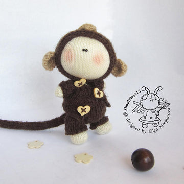 Pebble doll  Monkey