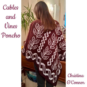 Flowing Cables and Vines Poncho