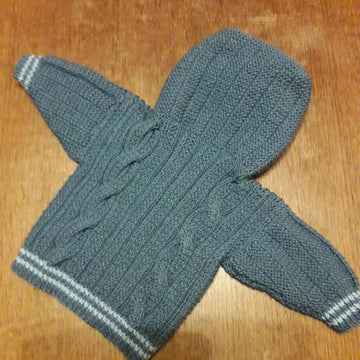 Ladder and cable baby hoodie