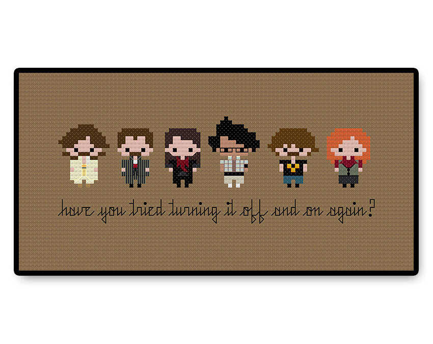 The IT Crowd Bite Size - PDF Cross Stitch Pattern