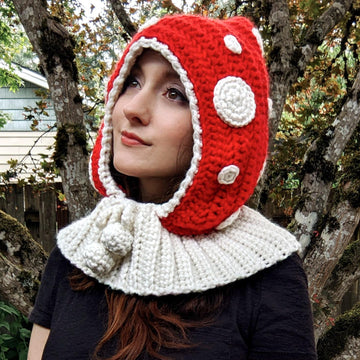 Mushroom Balaclava Hood