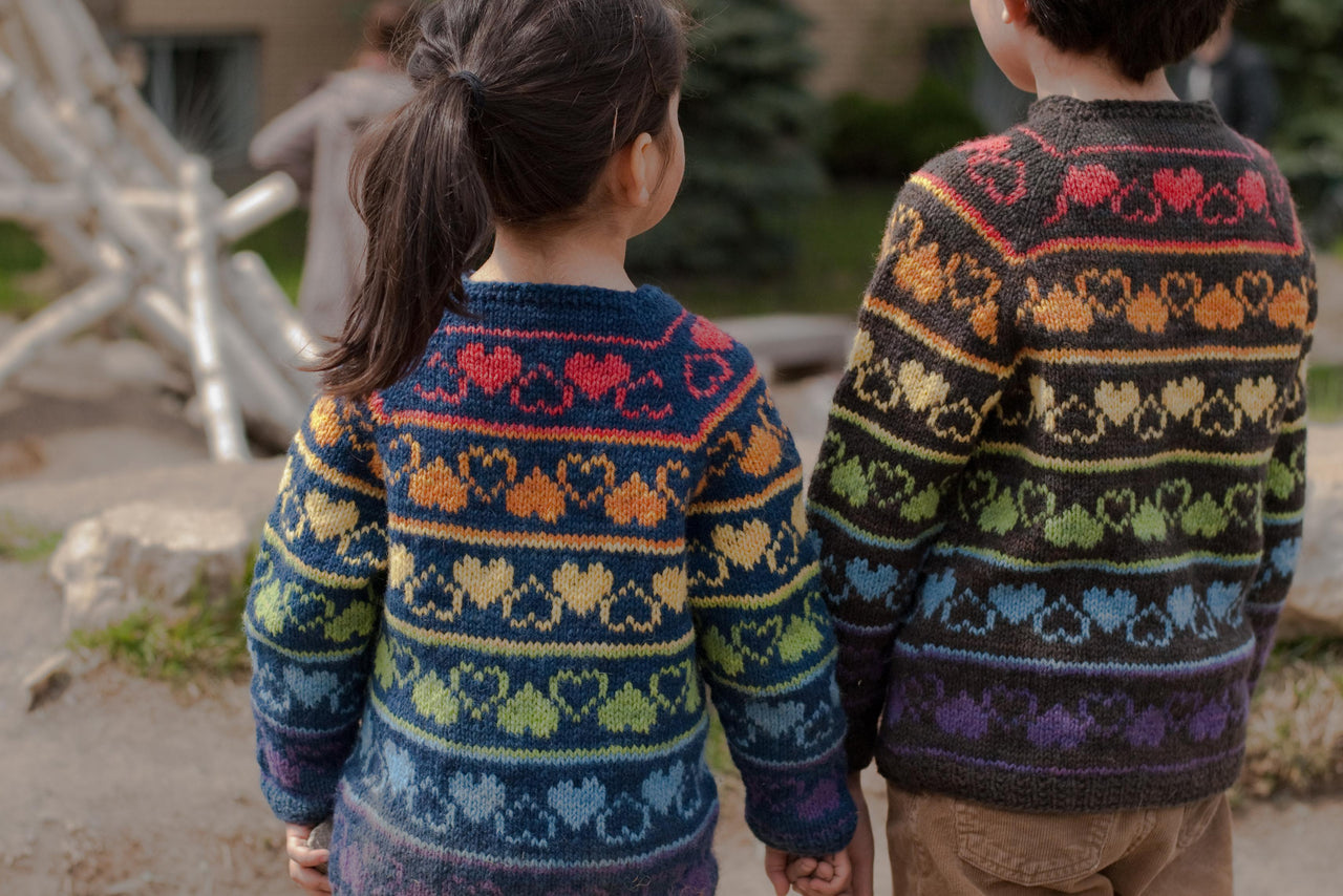 Rainbow Heart Sweater