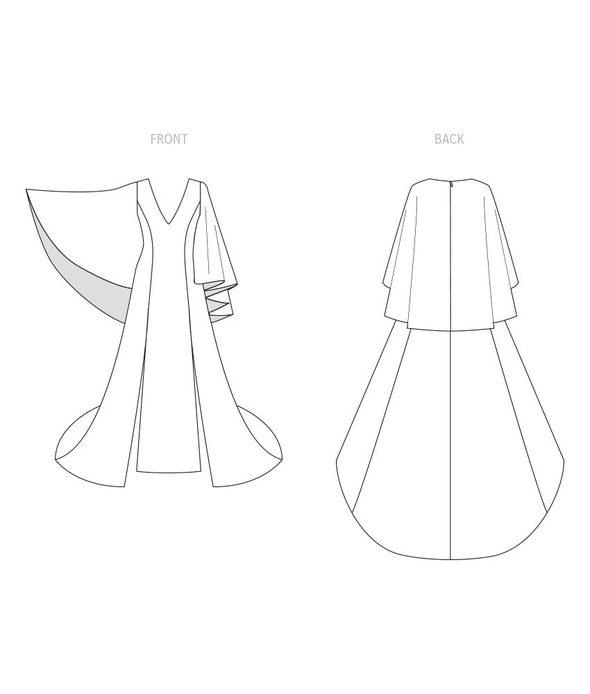 McCall's Dress and Sleeved Cape by Yaya Han M8303 - Sewing Pattern