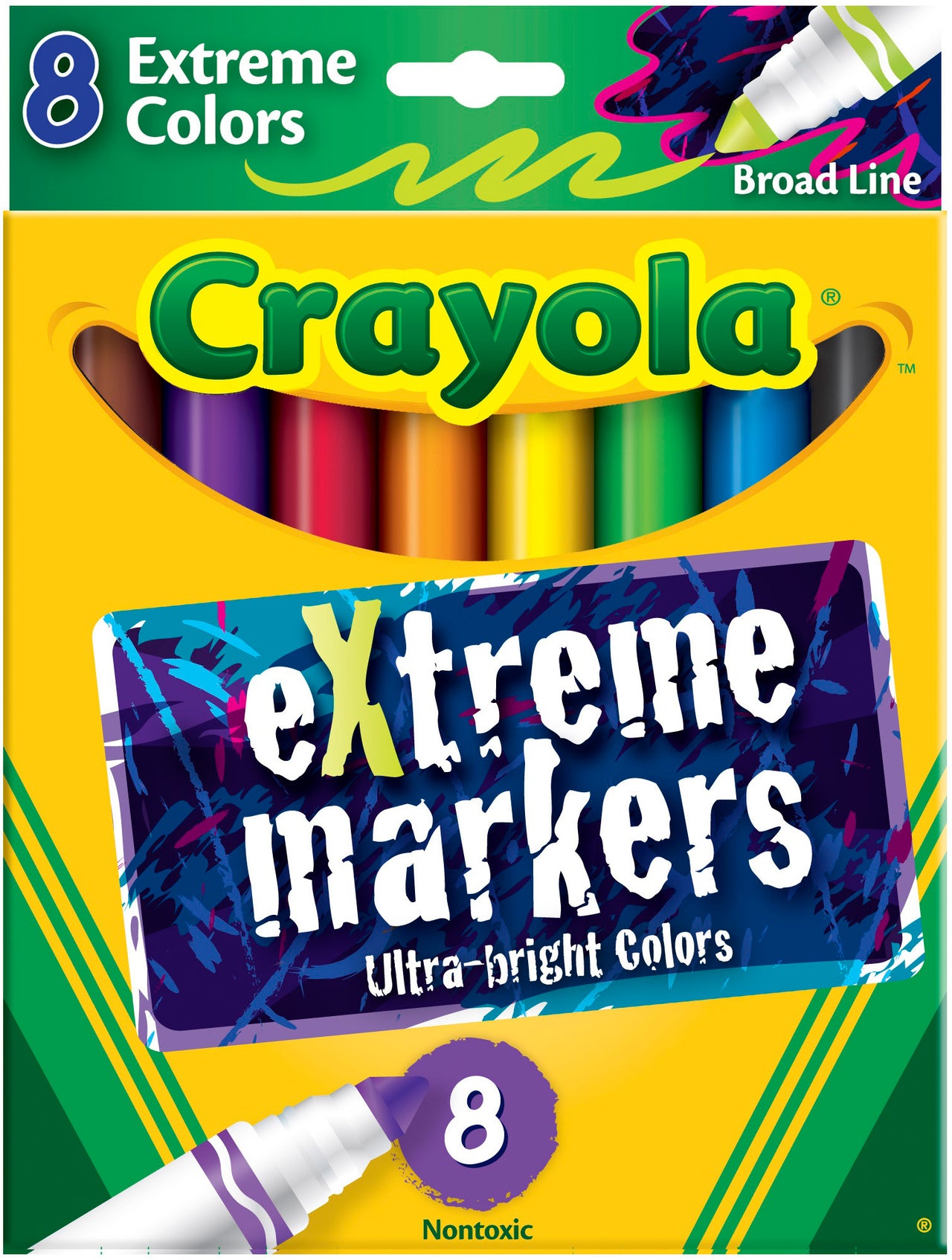 Crayola Broad Line Markers - Extreme Colors 8/Pkg