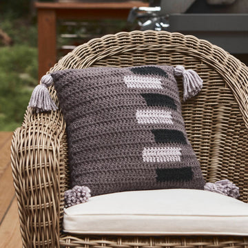 Sliding Doors Throw Pillow in Lion Brand Hue & Me - M20290-TWH - Downloadable PDF