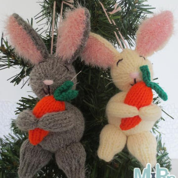 Hoppy Holiday Bunny Ornament