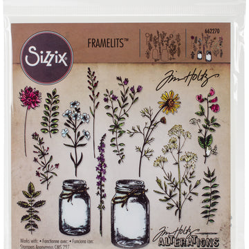 Sizzix Framelits Dies By Tim Holtz 23/Pkg - Flower Jar
