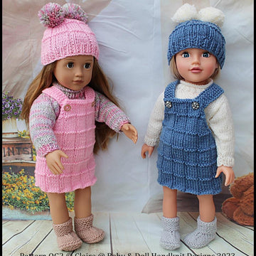 OG2 Pinafore, Long Sleeve T-shirt, Hat & Boots 18 inch Fashion Doll