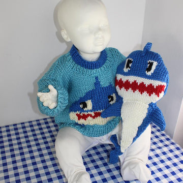 Chunky Baby & Toddler Shark Sweater and Toy