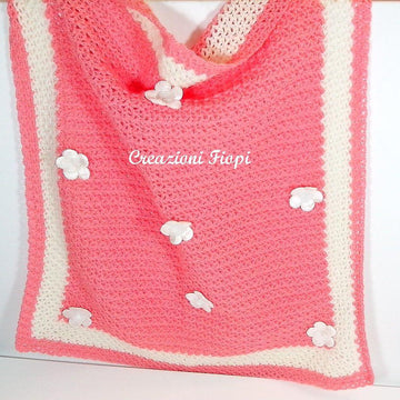 Alternating v stitch arches baby blanket