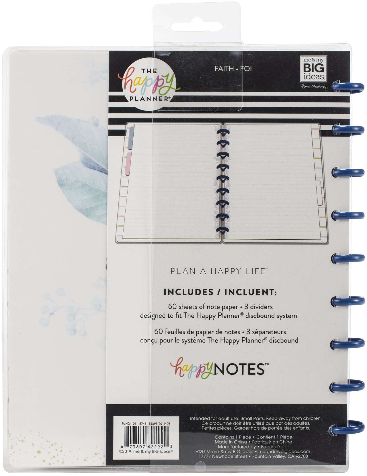 Happy Planner Medium Notebook W/60 Sheets - Faith