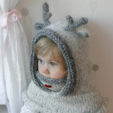 Rudolph reindeer hood