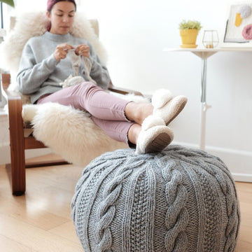 Milk Bun Pouf