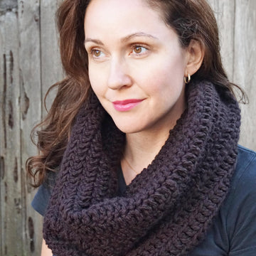 Crochet Infinity Scarf, Cowl/Hood