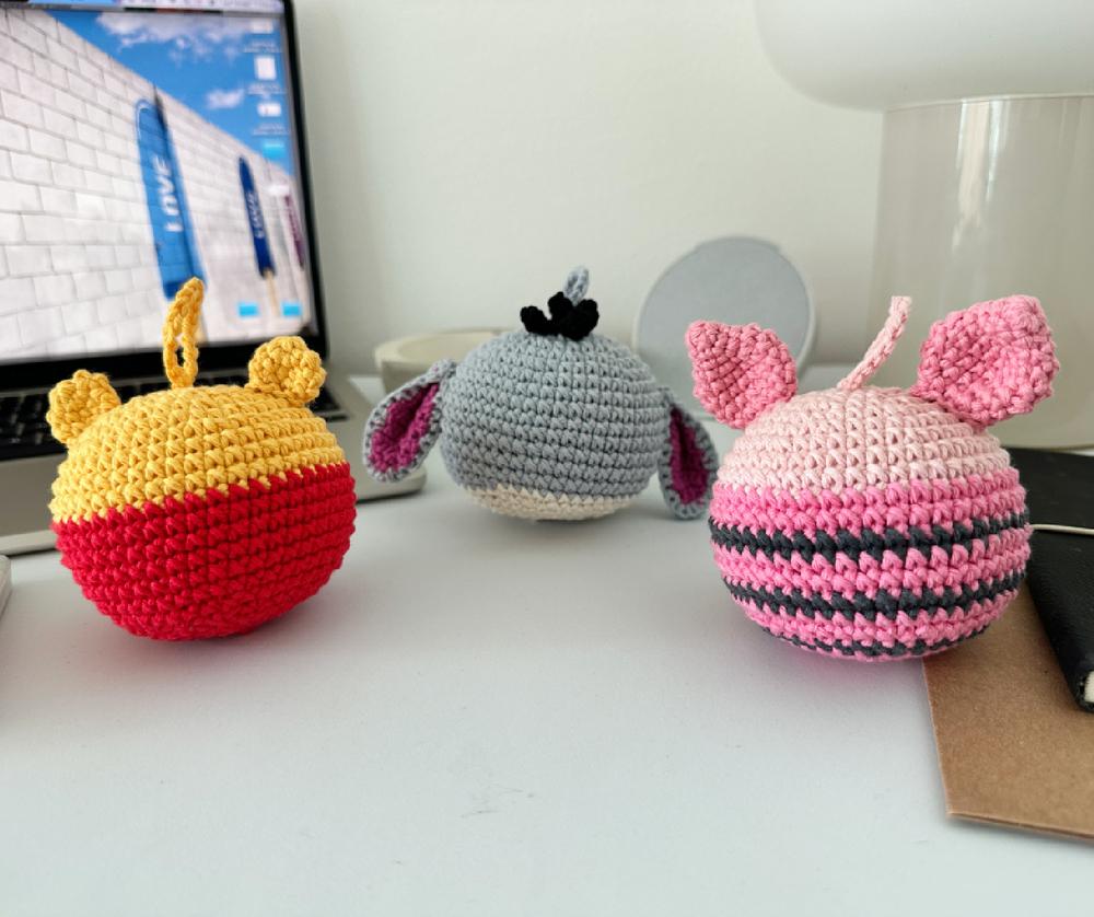 Honey Bear and Friends Crochet Christmas Ornaments