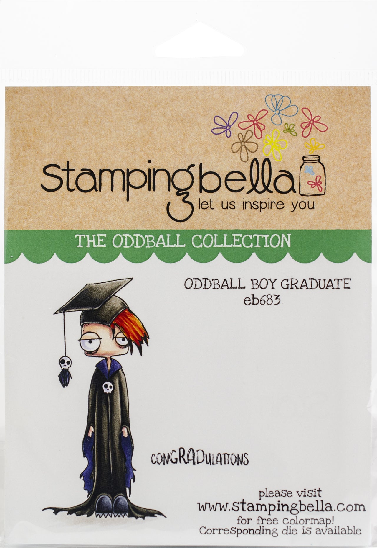 Stamping Bella Cling Stamps - Oddball Boy Graduate