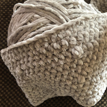 Chunky Crochet Velvet Bobble Blanket