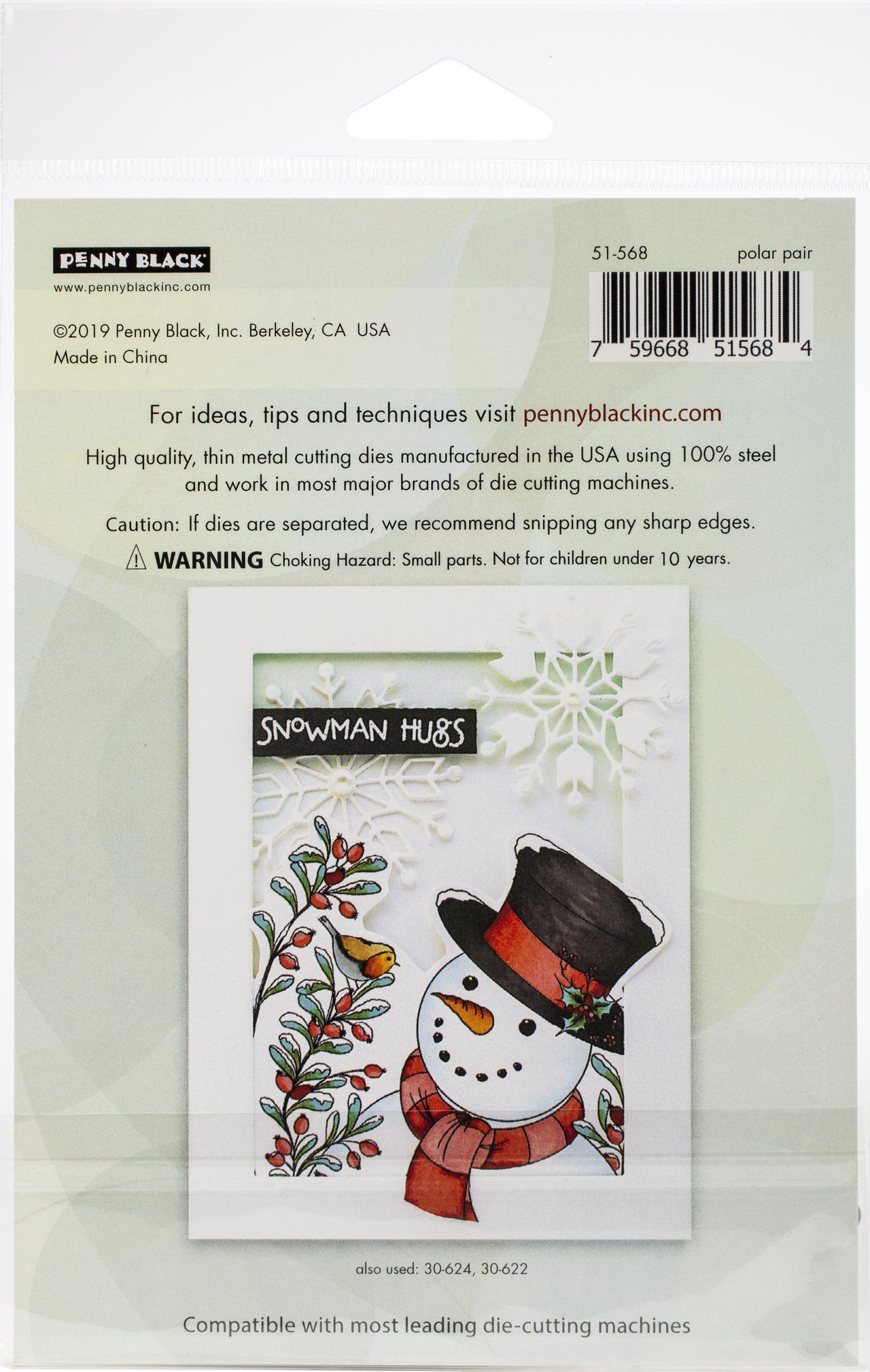 Penny Black Creative Dies - Polar Pair 4"X2.1"