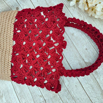 Flower Lace Tote Bag Crochet Pattern