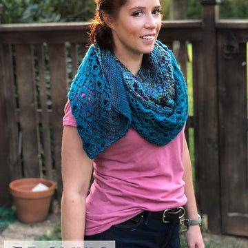 Peacock Feather Shawl