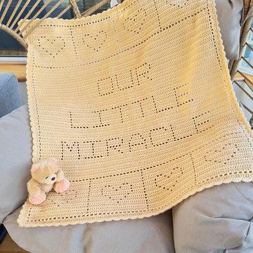 Our Little Miracle Filet Blanket