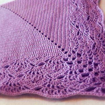 Lacy Edged Baby Blanket