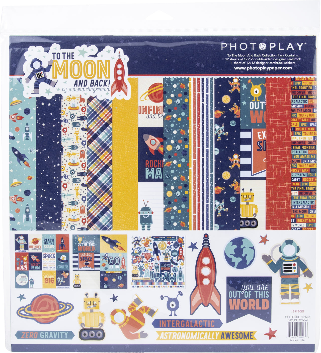 Photoplay Paper PhotoPlay Collection Pack 12"X12" - To The Moon And Back