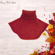 Neck Warmer Knitting Pattern PDF - Wool Knit Child Dickie