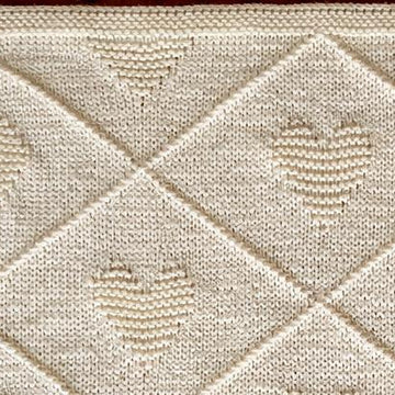 Easy baby blanket with hearts & diamonds