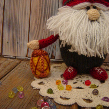 Toy Knitting Patterns Christmas- Knitting pattern Scandinavian gnome, christmas