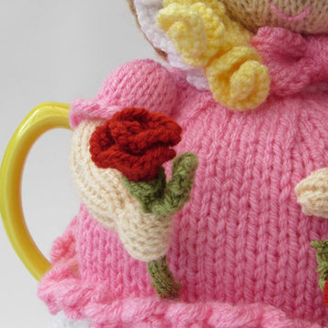 Victorian Flower Girl Tea Cosy Knitting Pattern
