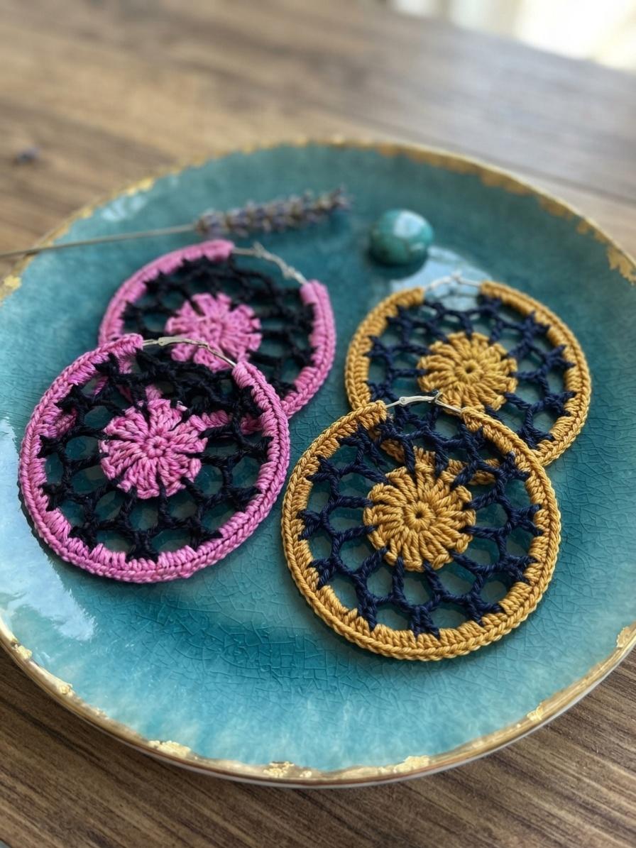 Bicolor Hoop Earrings