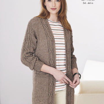 Waiscoat & Jacket Knitted in King Cole Aran - 5656 - Downloadable PDF