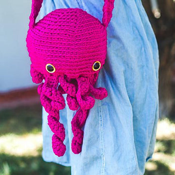 Squid Amigurumi Bag