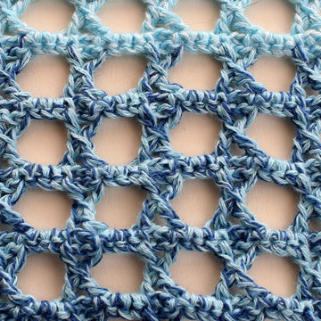 Triangular Scarf "Aquamarine"
